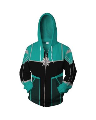 Marvel Digital Printed Unisex Z Marvel Inspired Zip Up Hoodie Urban Style