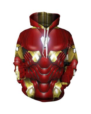 Iron Man Superhero Iron Man Fashi Marvel Inspired Hoodie Classic Fit