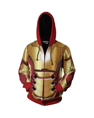 Iron Man Superhero Iron Man Fashi Marvel Inspired Hoodie