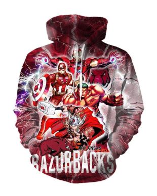 Avengers The Avengers Arkansas R Marvel Inspired Hoodie Red