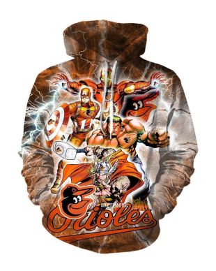 Avengers The Avengers Baltimore O Marvel Inspired Hoodie Yellow