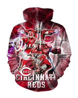Avengers The Avengers Cincinnati Marvel Inspired Hoodie Red