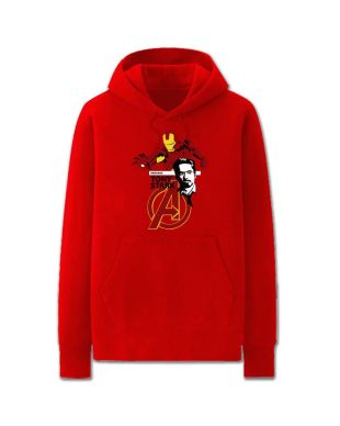 Avengers Solid Color Iron Man War Marvel Inspired Hoodie Solid