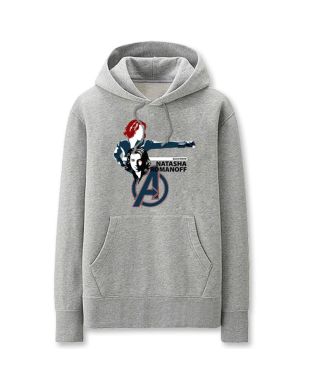 Avengers Solid Color Super Hero B Marvel Inspired Hoodie Solid Black