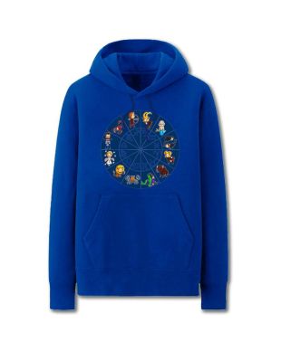 Avengers Solid Color Zodiac Map C Marvel Inspired Hoodie Solid
