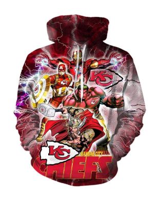 Avengers The Avengers Kansas City Marvel Inspired Hoodie Red