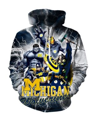 Avengers The Avengers Michigan Wo Marvel Inspired Hoodie Black