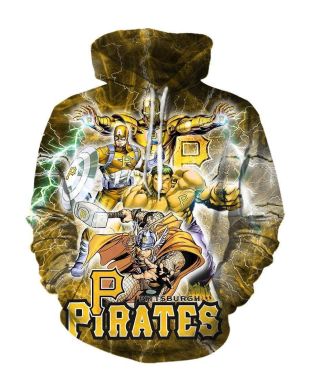 Avengers The Avengers Pittsburgh Marvel Inspired Hoodie Yellow