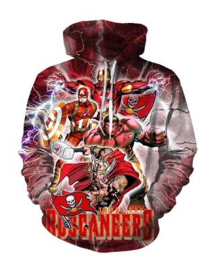 Avengers The Avengers Tampa Bay B Marvel Inspired Hoodie Red