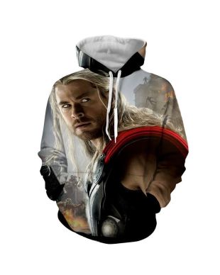 Avengers The Avengers Thor Marvel Inspired Hoodie White