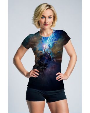 Dark Blue Captain America Mjolnir T‑Shirt