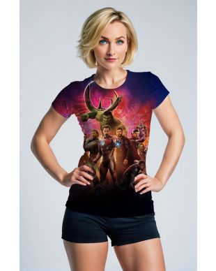 Dark Red Avengers Infinity War T‑Shirt