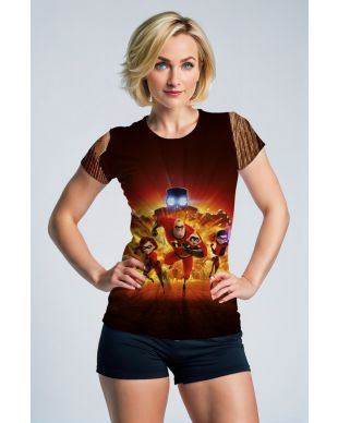 The Incredibles Family Action T‑Shirt – Dark Brown