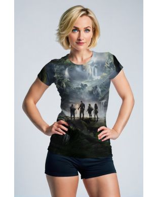 Dark Green Jungle Adventure Graphic T‑Shirt