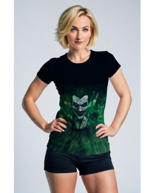 Green & Black Joker Graphic T‑Shirt