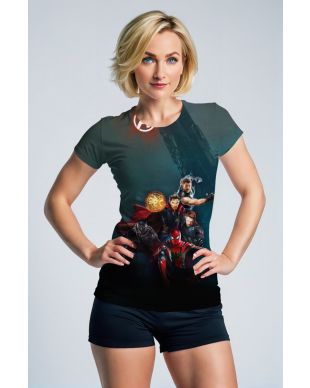 Dark Green Avengers Heroes T‑Shirt
