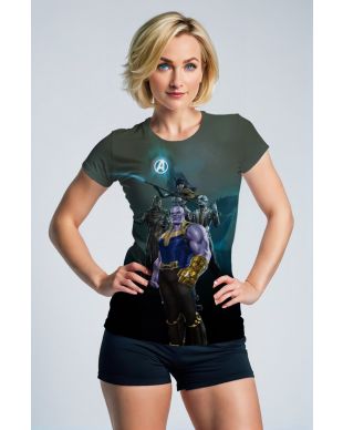 Dark Green Thanos Battle T‑Shirt