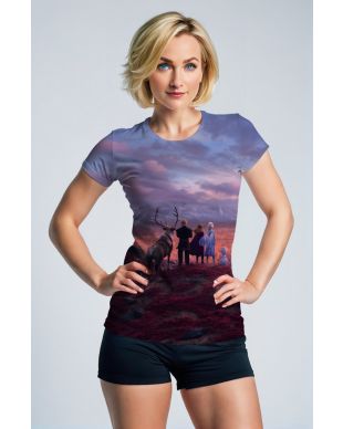 Purple Frozen Journey Graphic T‑Shirt