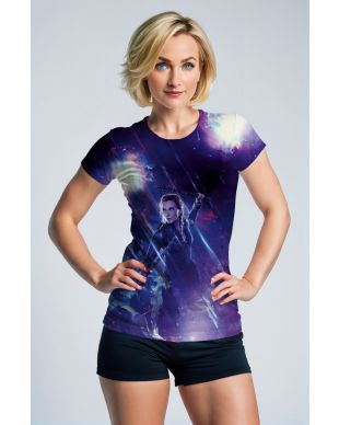 Dark Purple Heroic Warrior Graphic T‑Shirt