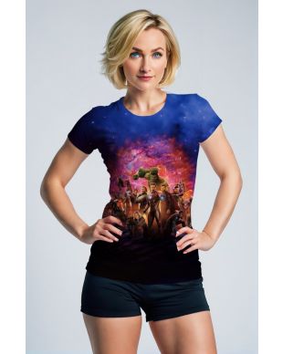 Dark Blue Avengers Galaxy Battle T‑Shirt