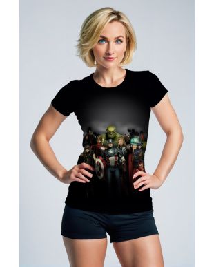 Black Avengers All‑Heroes T‑Shirt