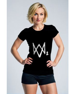 Watch Dogs Style Graphic Apparel – Black T‑Shirt