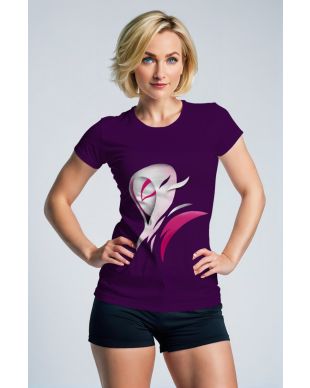 Abstract Phoenix Graphic Apparel – Purple T‑Shirt