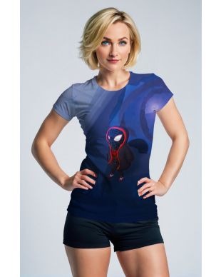 Blue Chibi Spider‑Man T‑Shirt – Cool Urban Hero Tee