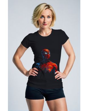 Spider‑Man Iconic Print T‑Shirt – Classic Black Tee