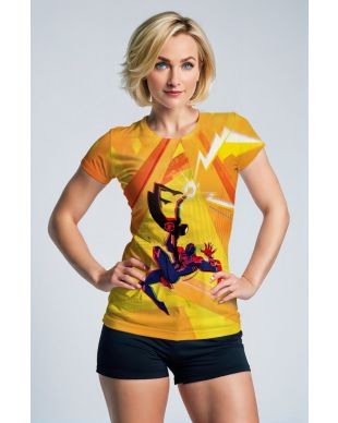 Orange Spider Graphic T‑Shirt