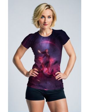 Purple and Pink Scarlet Witch T‑Shirt