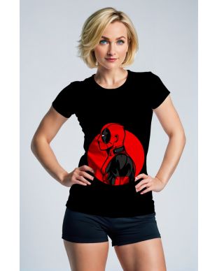 Black Deadpool Profile T‑Shirt