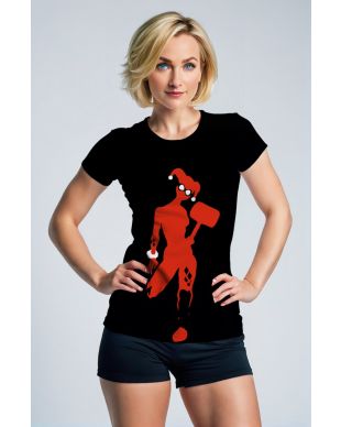 Black Harley Quinn Silhouette T‑Shirt