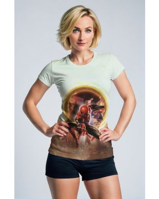 Light Gray Spider‑Man Action T‑Shirt