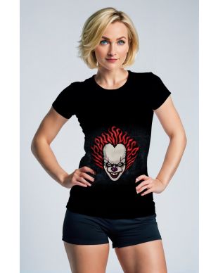 Black Horror Clown T‑Shirt – Street Scare Style