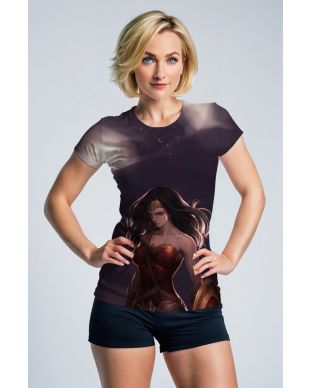 Dark Purple T-Shirt – Serene Wonder Woman Portrait