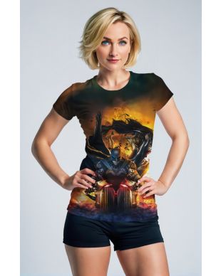 Flame Knight Short-Sleeve Tee – Black Ember Series