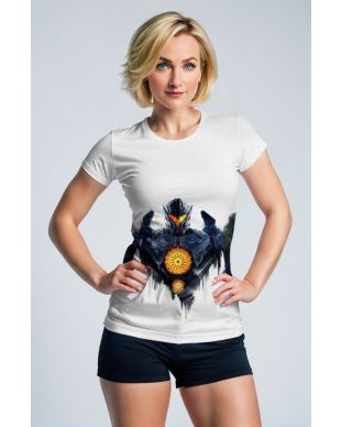Mecha Charge Tee – White & Ember Core Edition