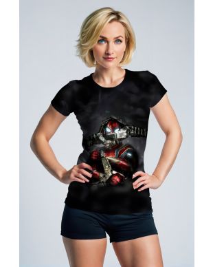Urban Spider Strike Tee – Black T-Shirt with Weaponized Hero Art