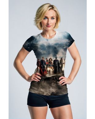 Justice League Alliance Graphic Tee – Thunder Sky Print