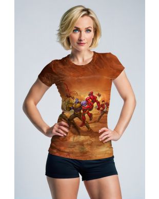 Brown Hero Showdown T-Shirt – Ultimate Face-Off