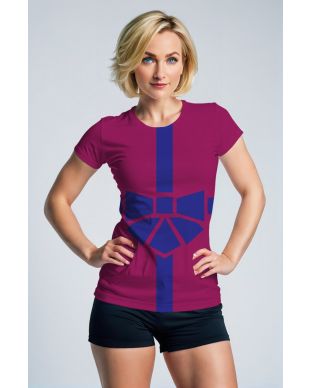 Magenta Emblem Tee – Symbol of Strength