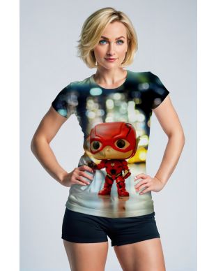 The Flash Movie Inspired Men’s Red Funko Pop Graphic T-Shirt