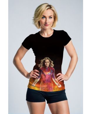 Captain Marvel T-Shirt – Fire and Flight