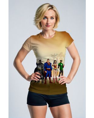 Justice League Animated T-Shirt – Hero Icons in Motion
