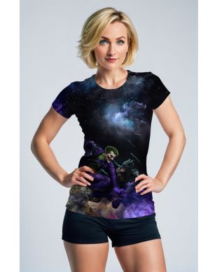 Joker and Batman Cosmic Battle T-Shirt