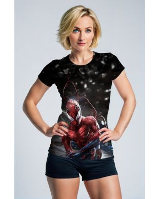 Carnage Symbiote Red & Black Night Battle Marvel T-Shirt