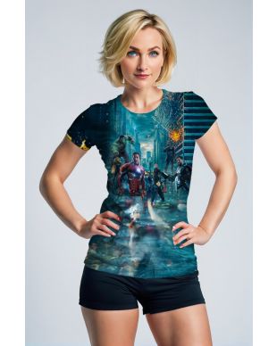 Avengers Legacy – Teal Blue Short Sleeve T-Shirt