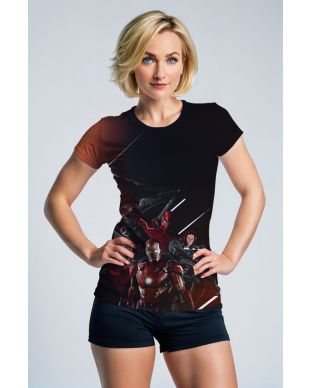 Marvel Avengers Red Armor Team Graphic T-Shirt