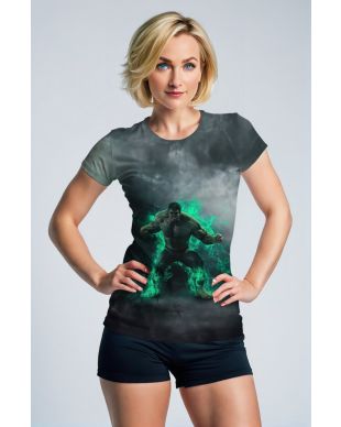 Hulk Fury Core Tee – Neon Gamma Energy Explosion T-Shirt